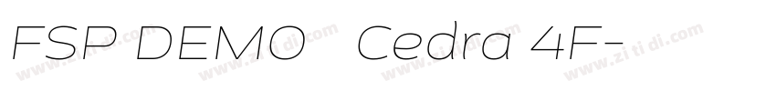 FSP DEMO   Cedra 4F字体转换